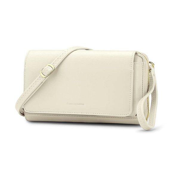 Rfid Crossbody Purses, Leather Travel Wallet, Clutch With UwU - Picture 1 of 6